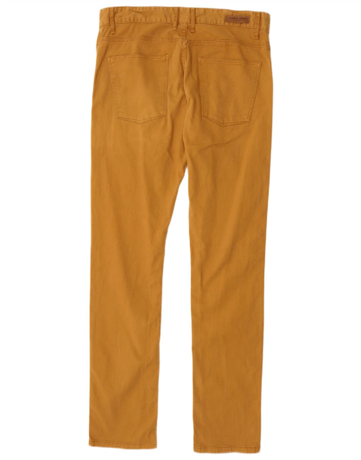 Zara Herre Slim Jeans EU 40 Medium W31 L32 Beige Bomuld