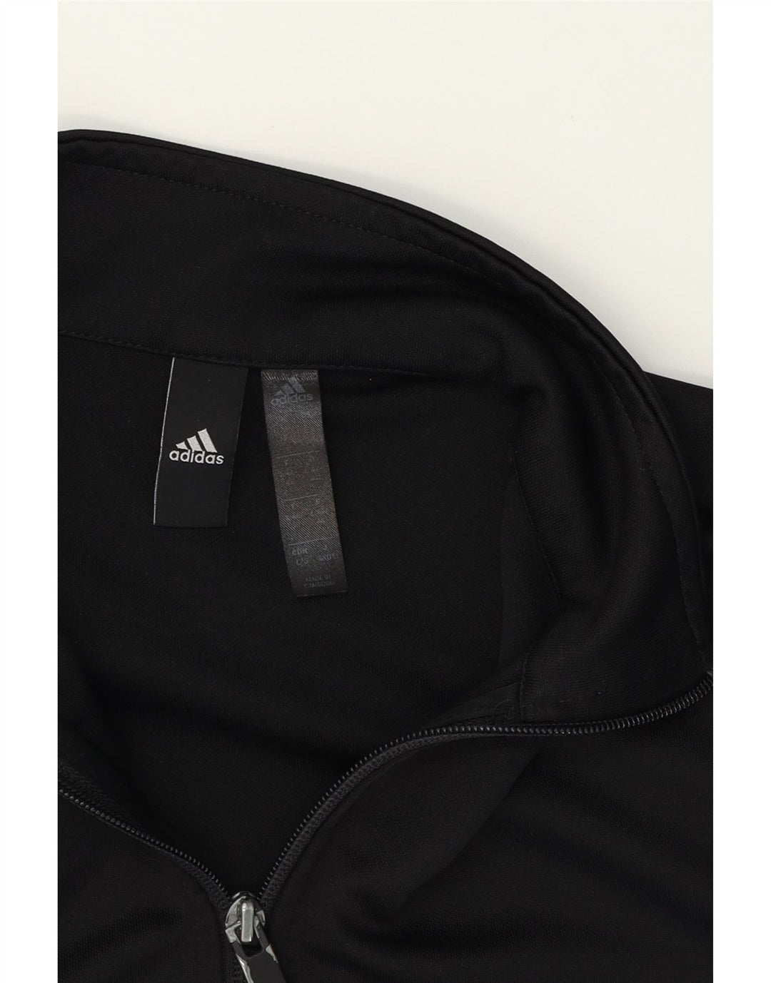 ADIDAS Womens Tracksuit Top Jacket UK 14 Large Black Colourblock Polyester Vintage Adidas and Second-Hand Adidas from Messina Hembry 