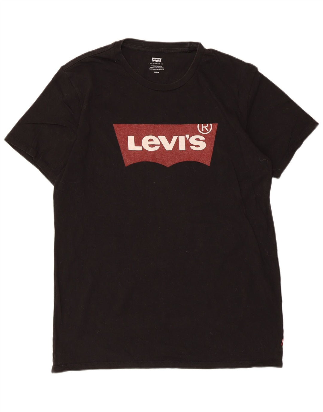 Levi's Herre grafisk T-shirt top mellem sort bomuld
