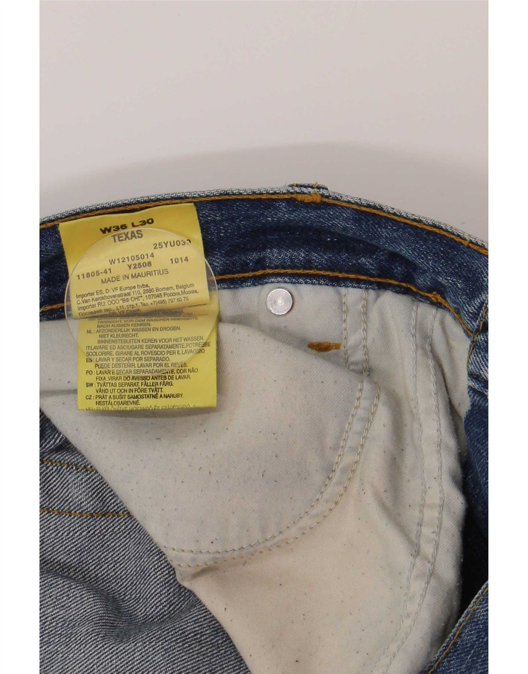 Wrangler Herre Texas Regular Straight Jeans W36 L30 Blue Cotton
