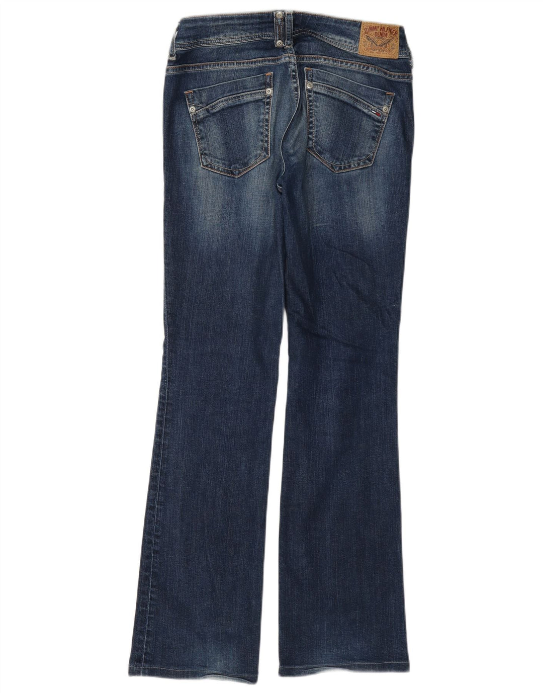 Tommy Hilfiger Dame Rhonda Bootcut Jeans W26 L32 Blå Bomuld