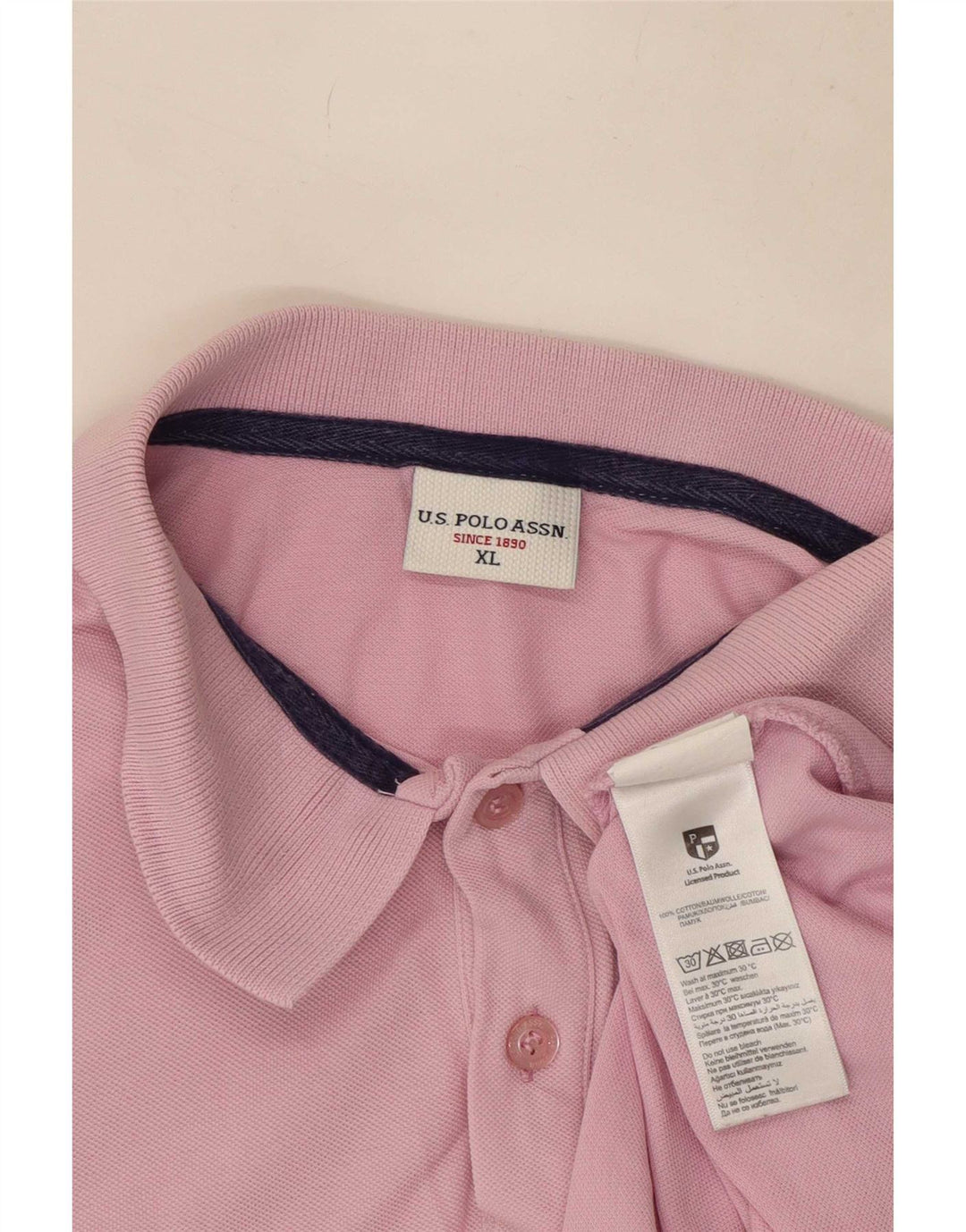 U.S. Polo Assn. Herreskjorte XL Pink Bomuld
