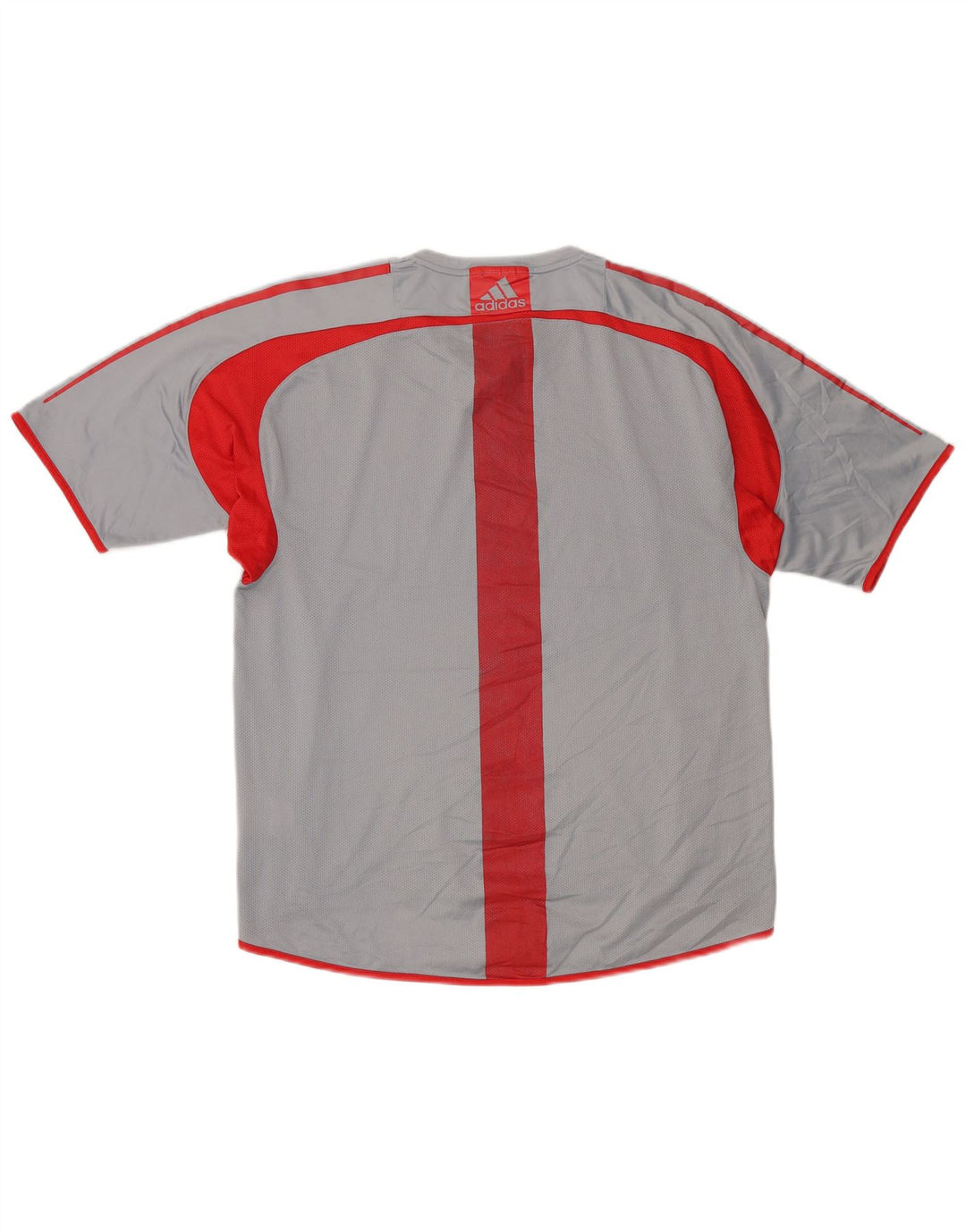 Adidas Herre Climacool T-Shirt Top Medium Grey Colourblock Polyester
