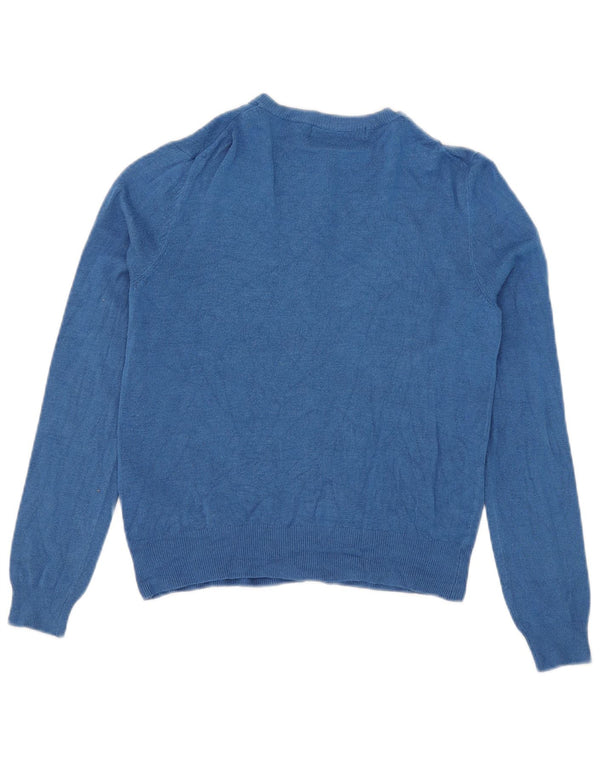 Marks & Spencer Dame Cardigan Sweater UK 8 Small Blue Viscose