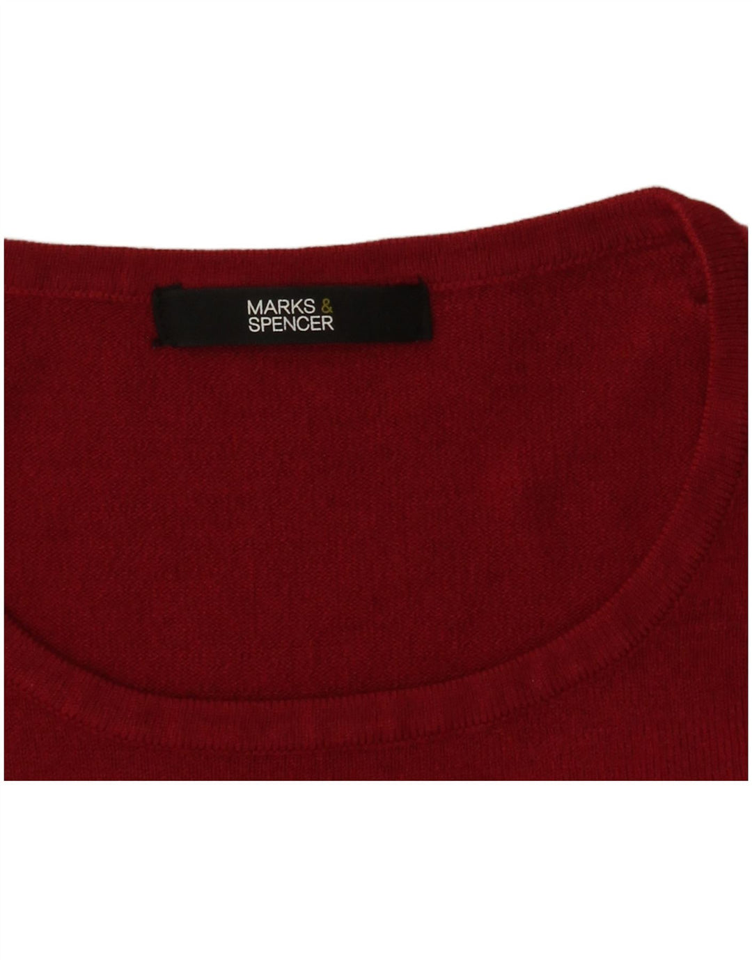 Marks & Spencer Herre Boat Neck Jumper Sweater Large Red