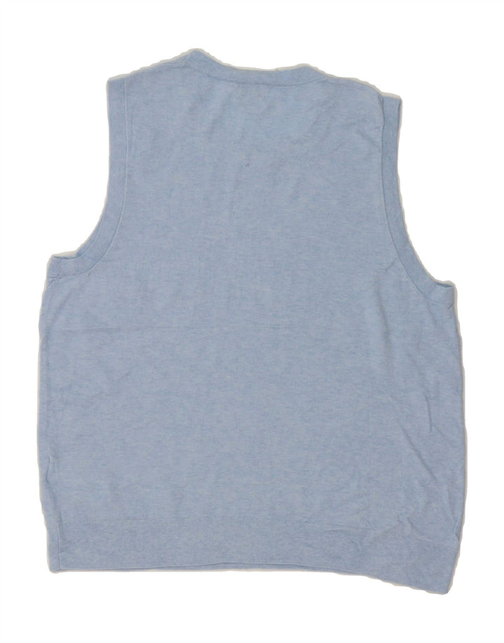 J. CREW Womens Vest Tank Top UK 14 Large Blue Cotton Vintage J. Crew and Second-Hand J. Crew from Messina Hembry 