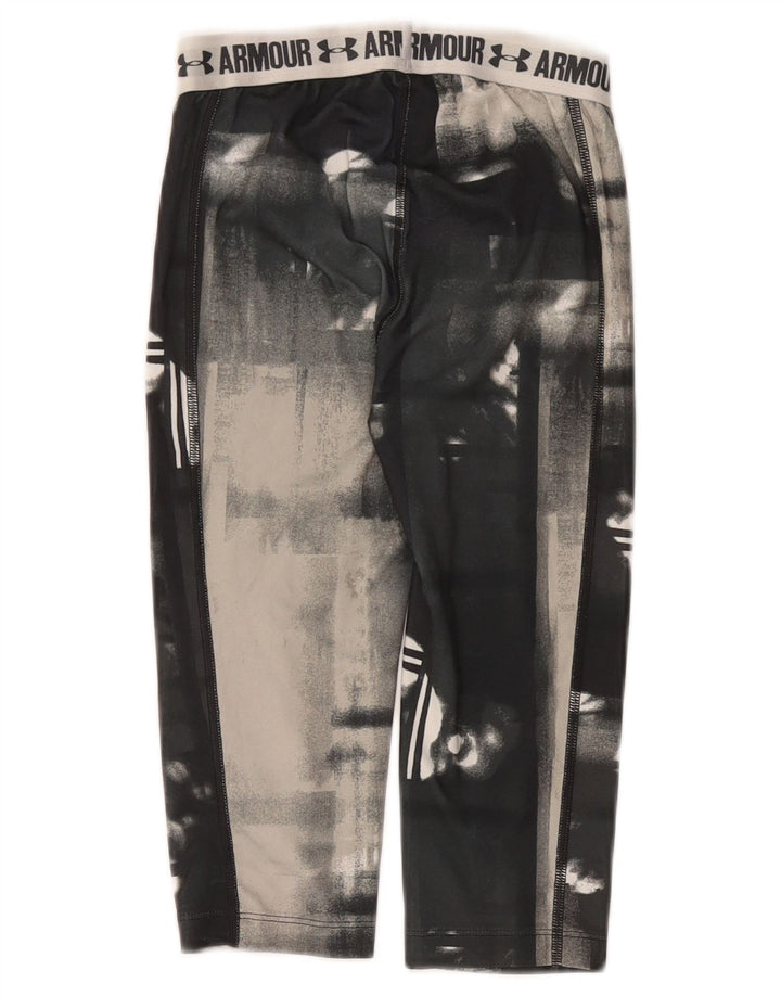 UNDER ARMOUR Piger Grafiske Capri Leggings 7-8 år Grå Tie Dye