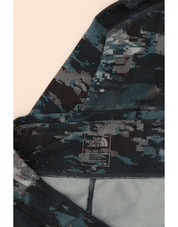 The North Face Womens Leggings UK 12 Medium Multicolored Camouflage