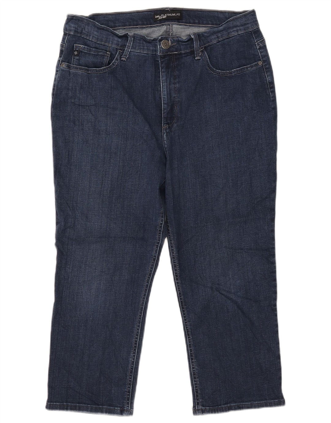 LEE Dame Platinum Label Capri Jeans W34 L21 Marineblå