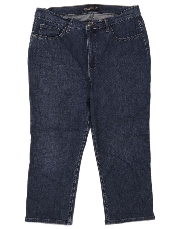 LEE Dame Platinum Label Capri Jeans W34 L21 Marineblå