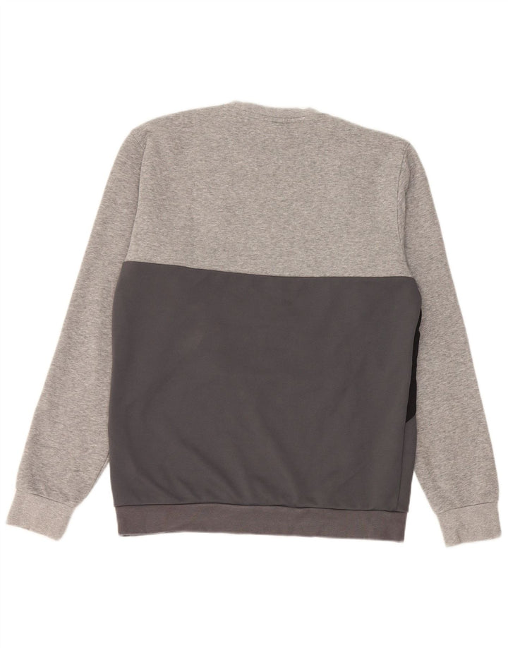 ADIDAS Sweatshirt til mænd, lille grå farveblok bomuld