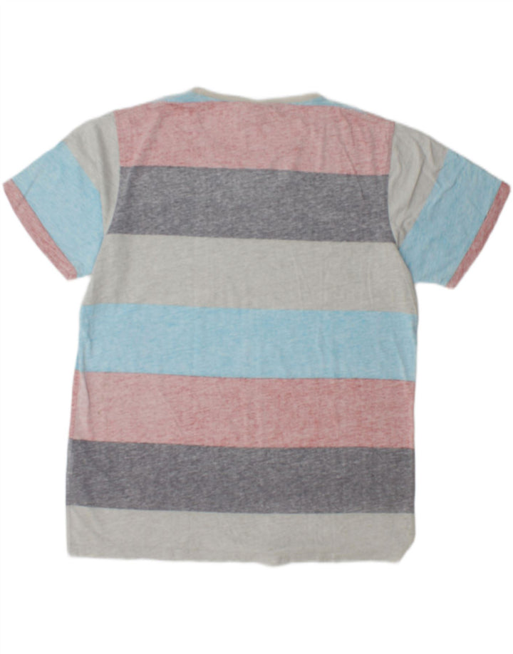 Animal Herre T-Shirt Top Stor Flerfarvet Stribet Bomuld