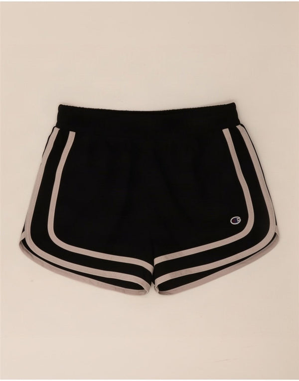 Champion Girls Relaxed Fit Sport Shorts 10-11 Years Medium Black Polyester