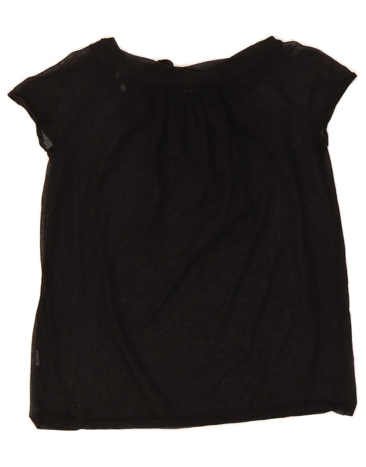 J. CREW Womens Blouse Top UK 12 Medium Black Vintage J. Crew and Second-Hand J. Crew from Messina Hembry 