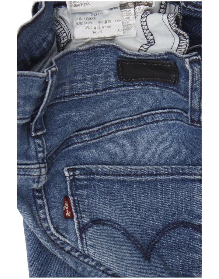 Levi's Skinny Jeans til kvinder W25 L30 Marineblå bomuld