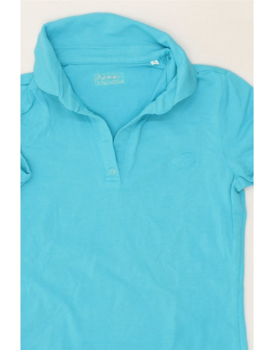 LOTTO Womens Polo Shirt UK 10 Small Blue Cotton Vintage Lotto and Second-Hand Lotto from Messina Hembry 
