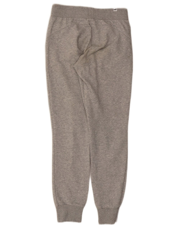 Puma Womens Tracksuit Trousers Joggers UK 8 Small Grey Flecked Cotton