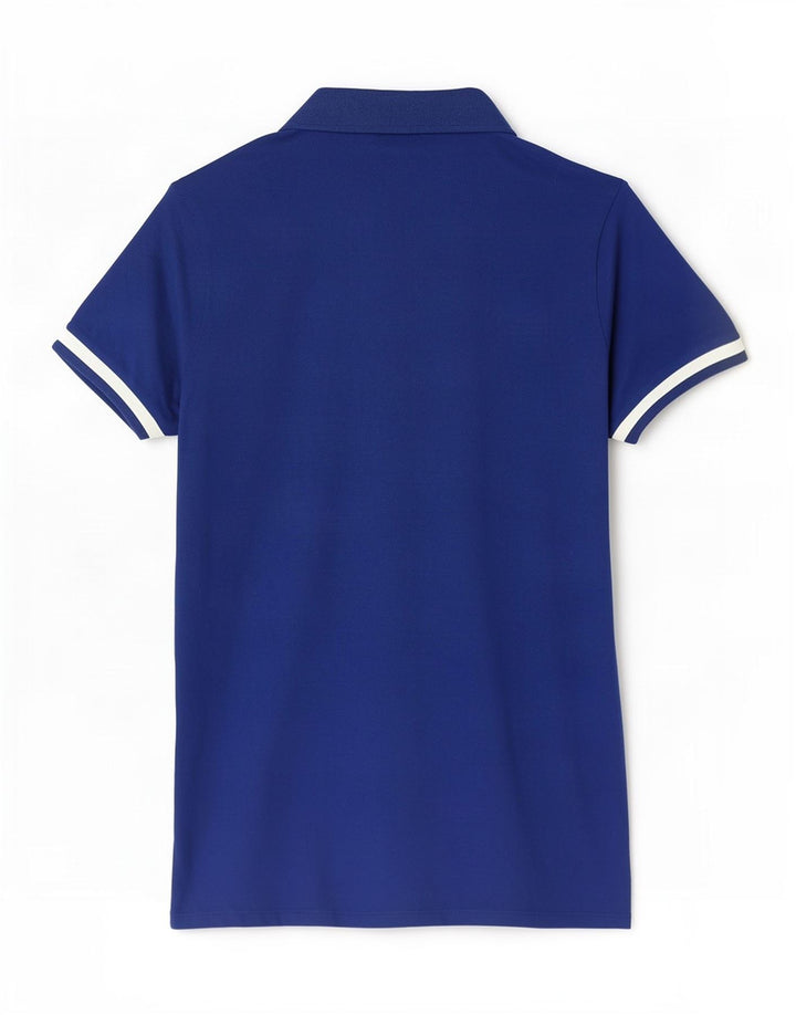 Armani Jeans Poloskjorte til mænd Stor blå Colourblock Bomuld