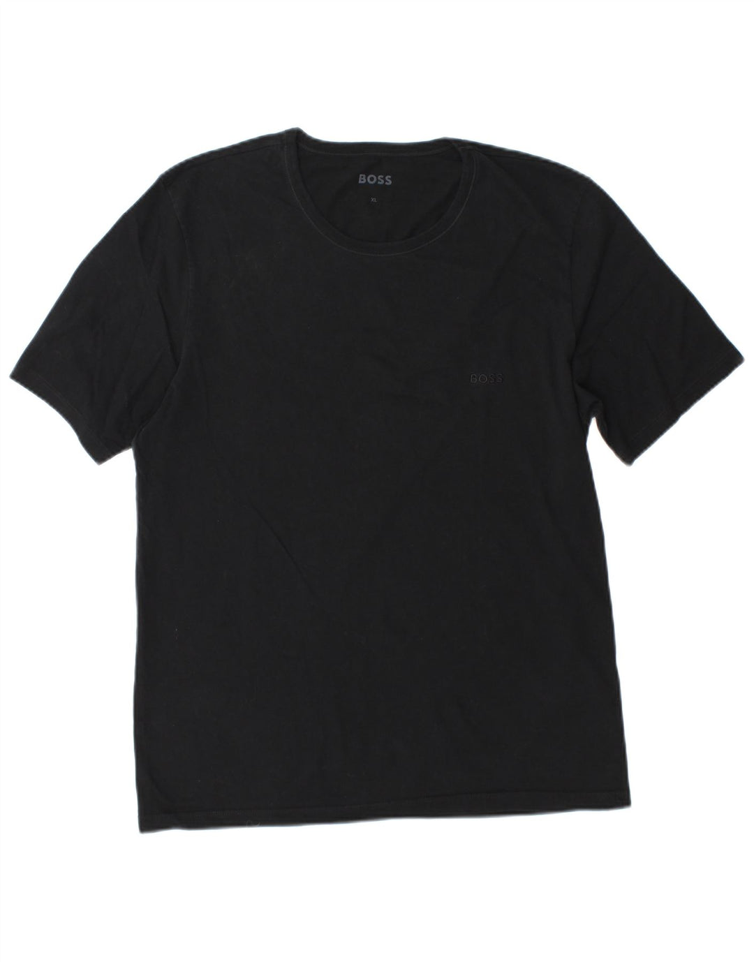 Hugo Boss Herre T-Shirt Top XL Sort Bomuld