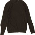 JACK & JONES Mens Crew Neck Jumper Sweater Small Green Cotton Vintage Jack & Jones and Second-Hand Jack & Jones from Messina Hembry 