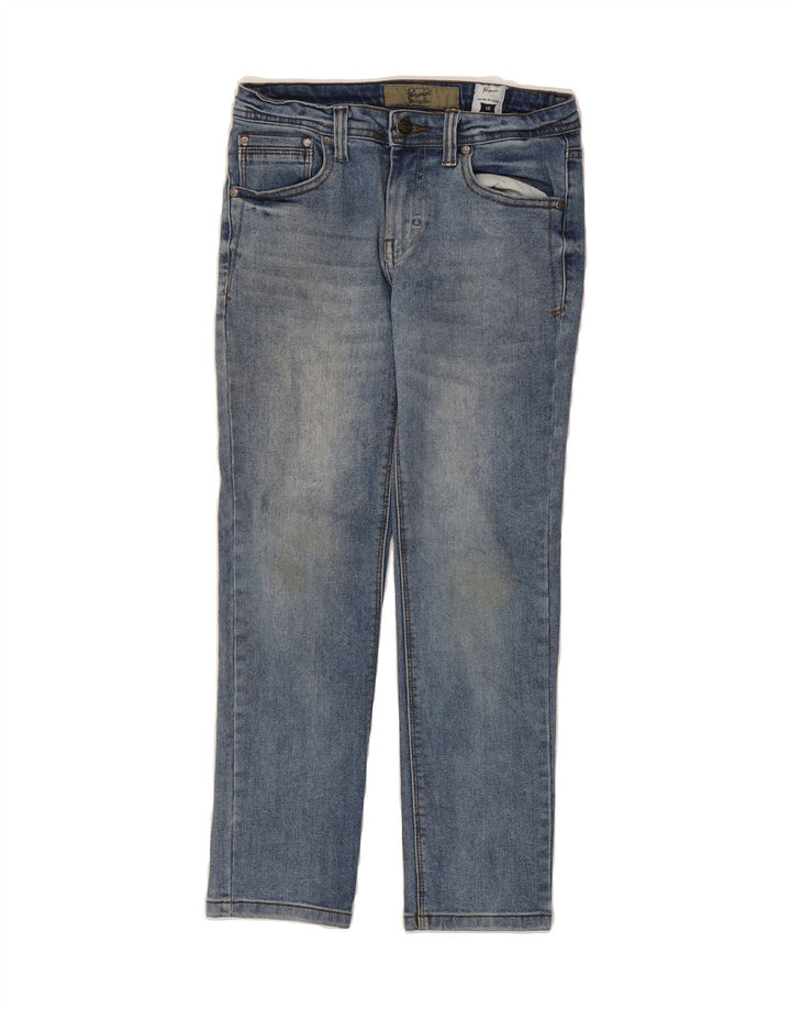 PENGUIN Womens Cropped Jeans US 10 Large W26 L25 Blue Cotton Vintage Penguin and Second-Hand Penguin from Messina Hembry 