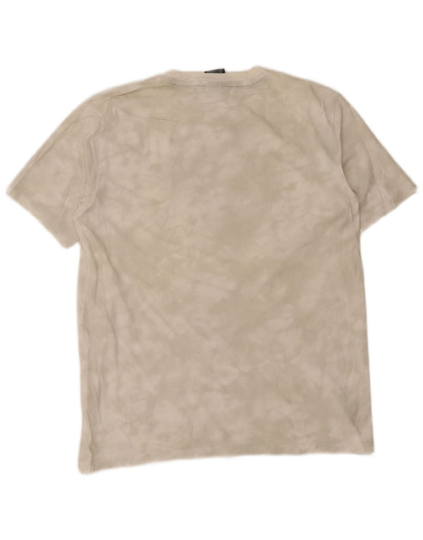 Champion Mens T-Shirt Top Large White Tie Dye Cotton