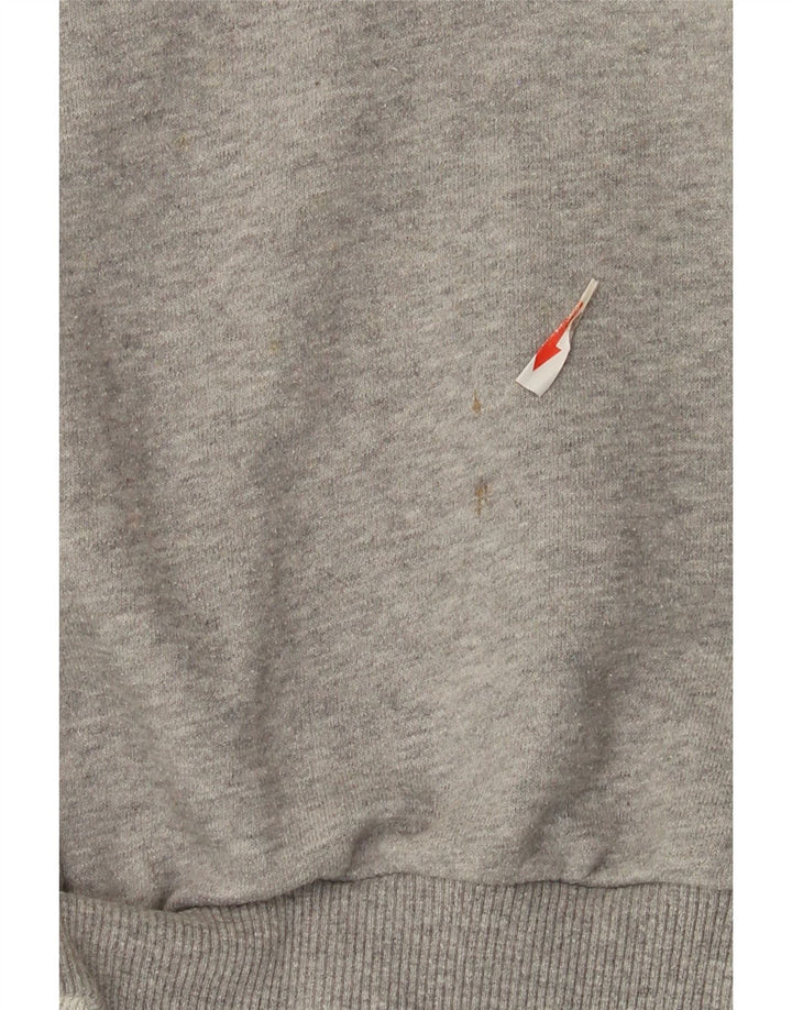 Adidas Graphic Sweatshirt Jumper UK 8 Small Grey Colourblock