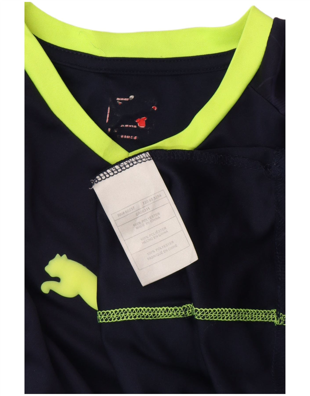 PUMA grafisk T-shirt top til kvinder Medium marineblå polyester