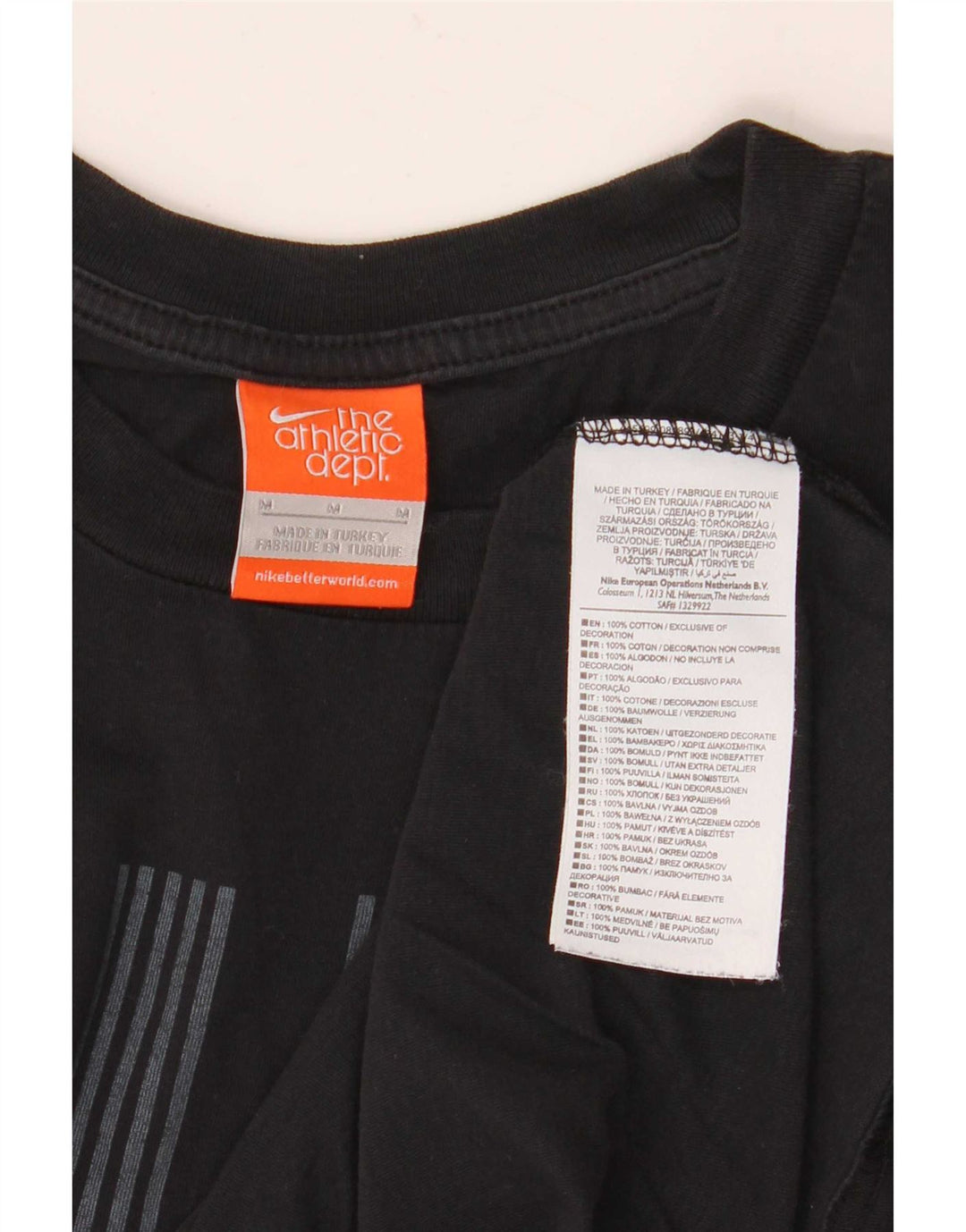 Adidas Herre grafisk T-shirt Top Medium Sort Bomuld
