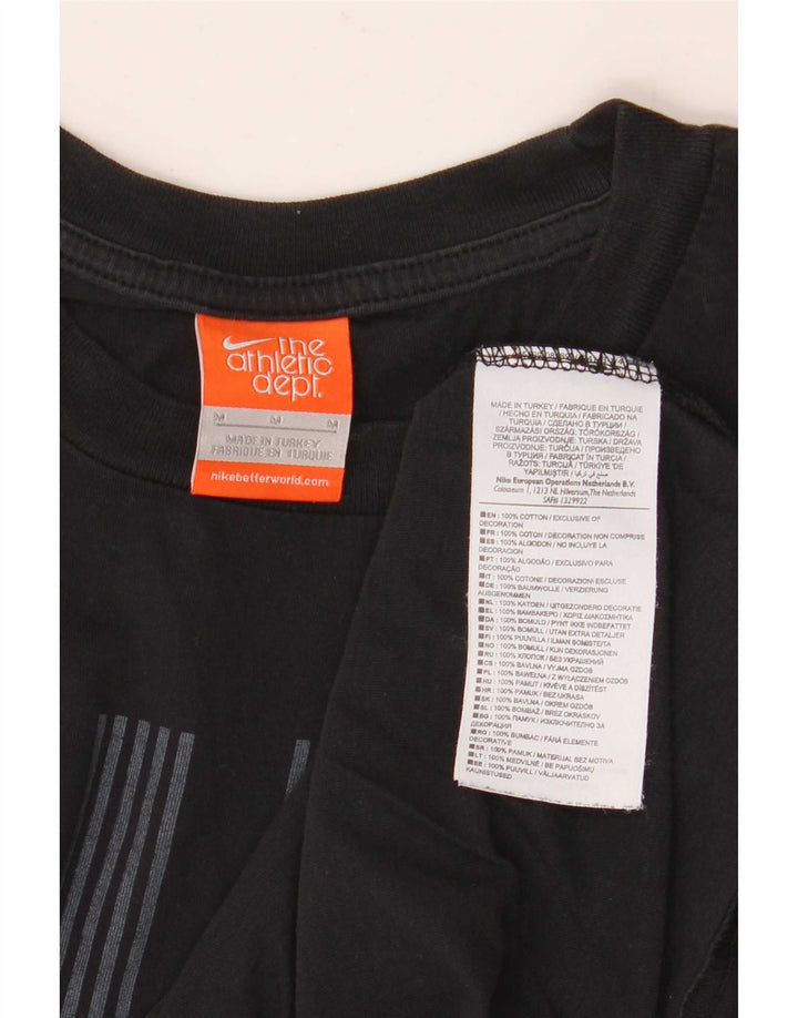 Adidas Herre grafisk T-shirt Top Medium Sort Bomuld