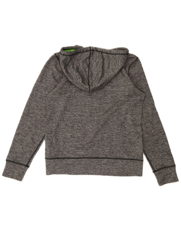 Under Armour Dame Cold Gear Grafisk Hoodie Jumper UK 10 Small Grey