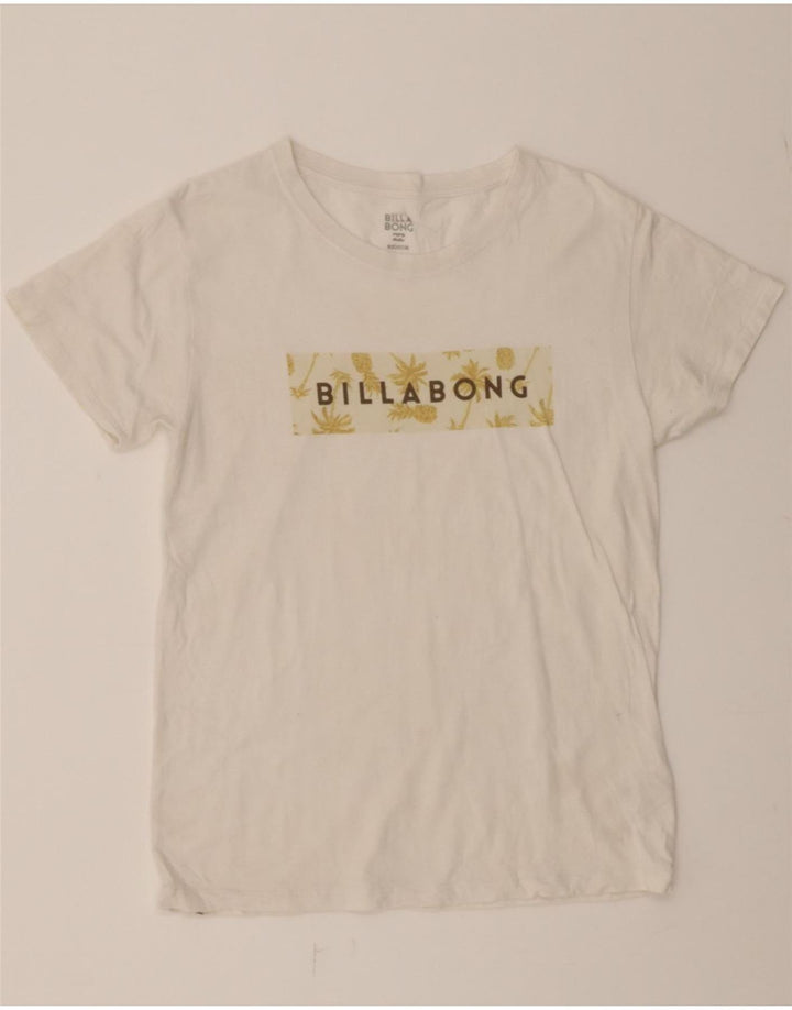 BILLABONG Mens Graphic T-Shirt Top Medium White Vintage Billabong and Second-Hand Billabong from Messina Hembry 