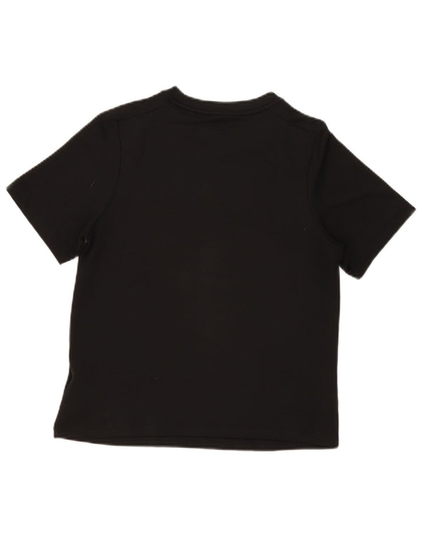 Nike piger Dri Fit grafisk t-shirt top 12-13 år stor sort polyester