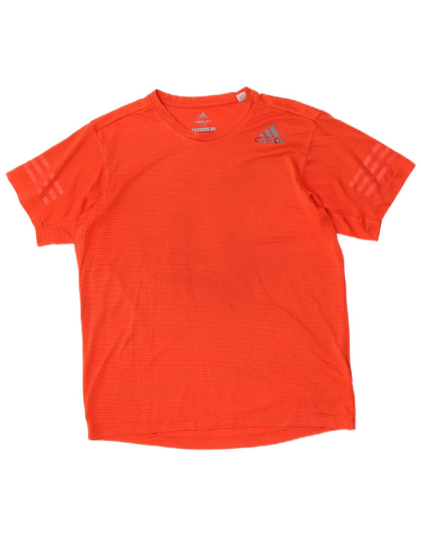 Adidas Herre Climacool T-Shirt Top Medium Rød Polyester