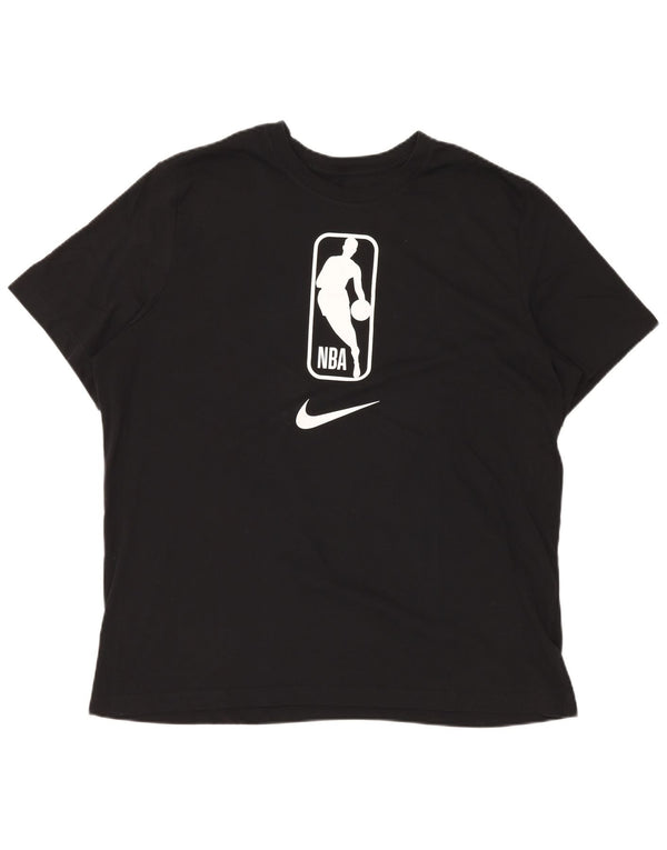 NIKE Herre NBA Grafisk T-Shirt Top 2XL Sort