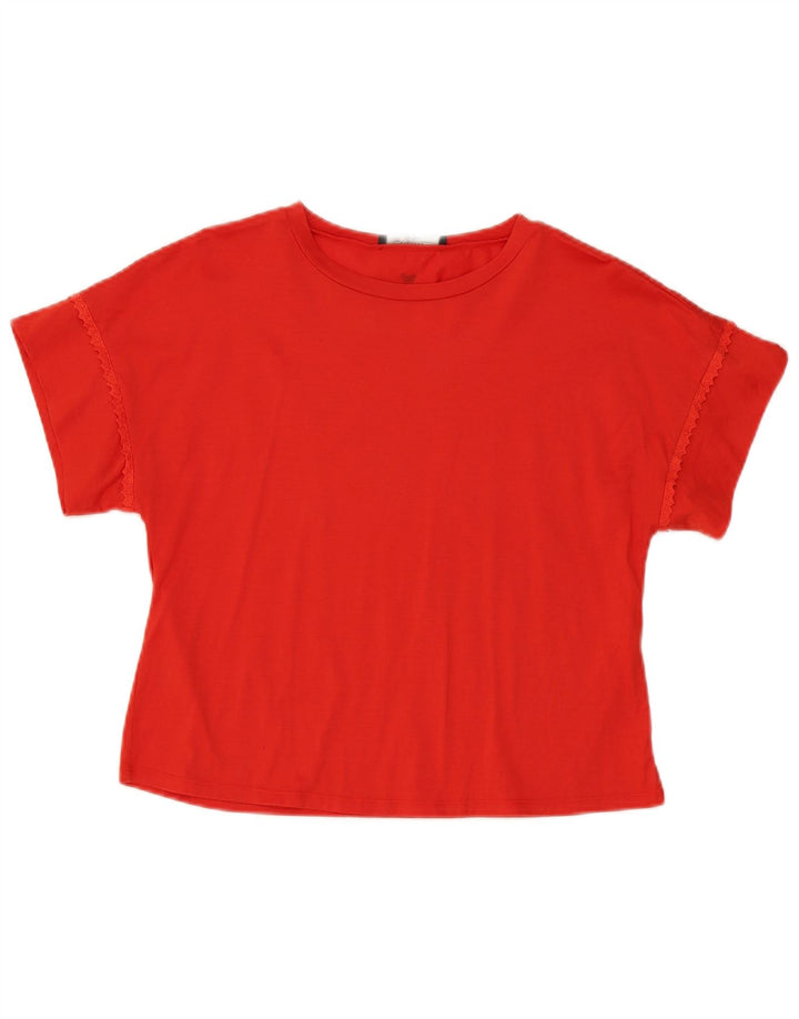 Max Mara Dame T-Shirt Top UK 14 Medium Rød