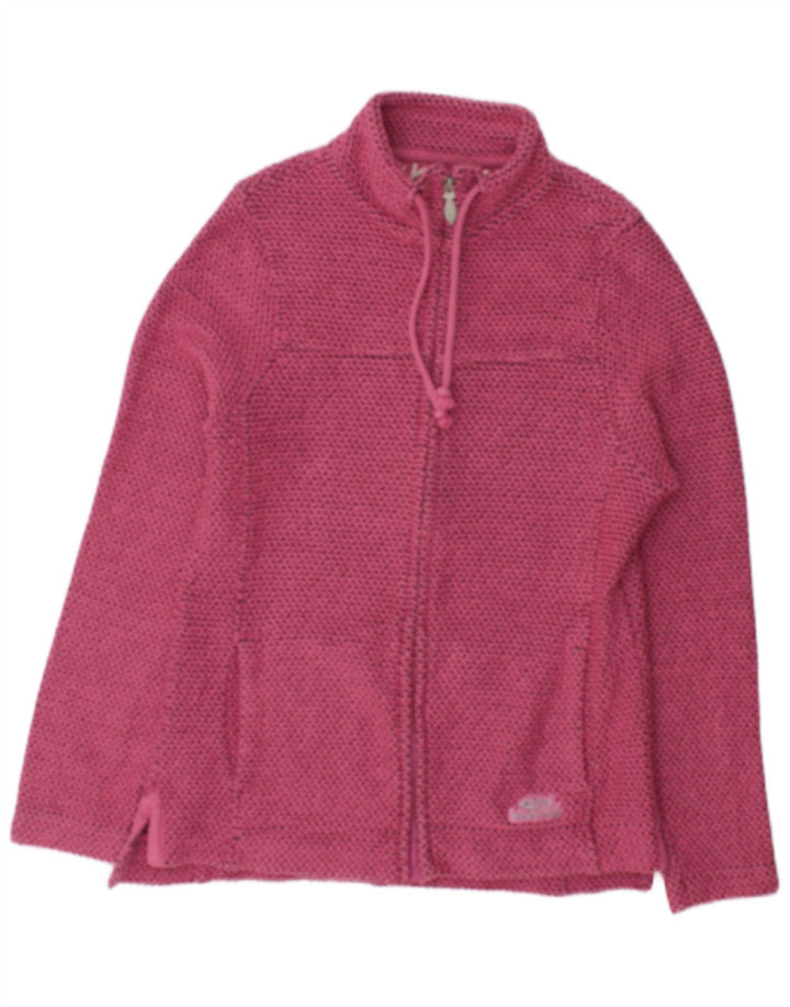 Weird Fish Dame Cardigan Sweater UK 10 Small Pink Bomuld