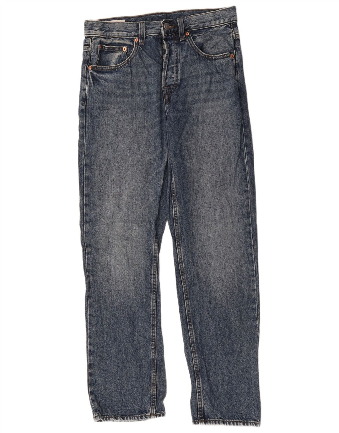 Zara Straight Jeans til mænd EU 38 Small W30 L31 Blå