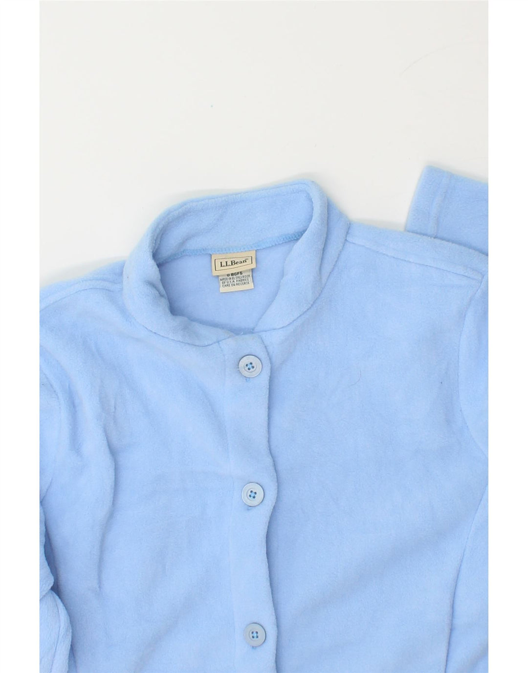 L.L.BEAN Womens Oversized Fleece Jacket US 0 XS Blue Polyester Vintage L.L.Bean and Second-Hand L.L.Bean from Messina Hembry 