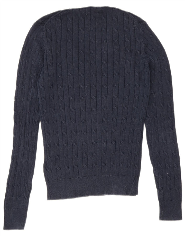 Gant Herre V-hals sweater lille marineblå bomuld