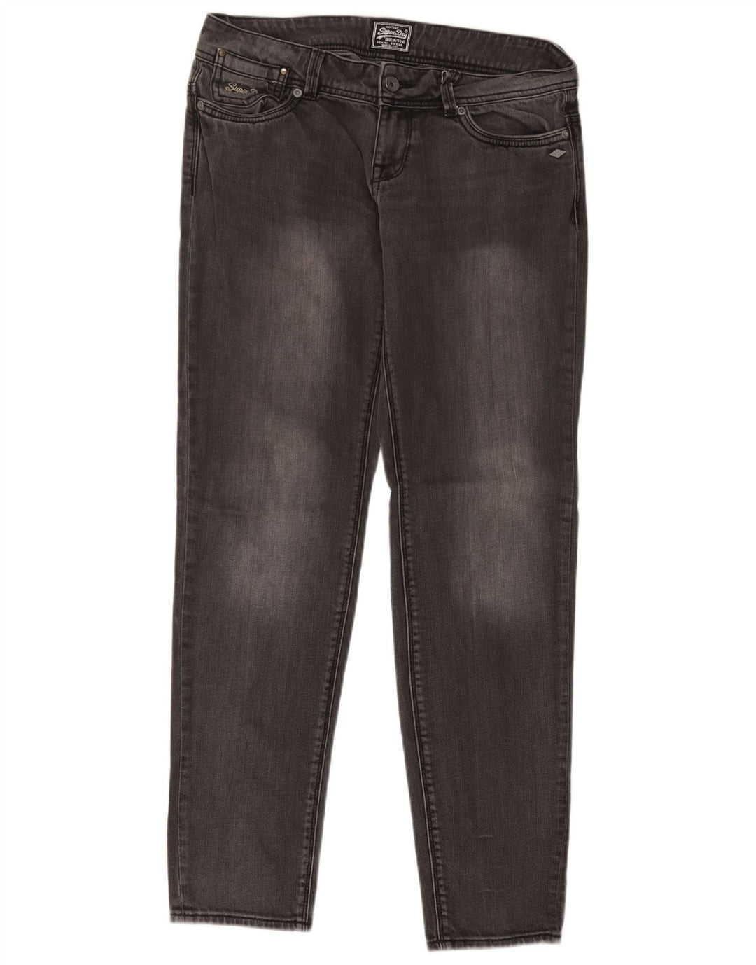 Superdry Slim Jeans til kvinder W29 L32 Grå Bomuld