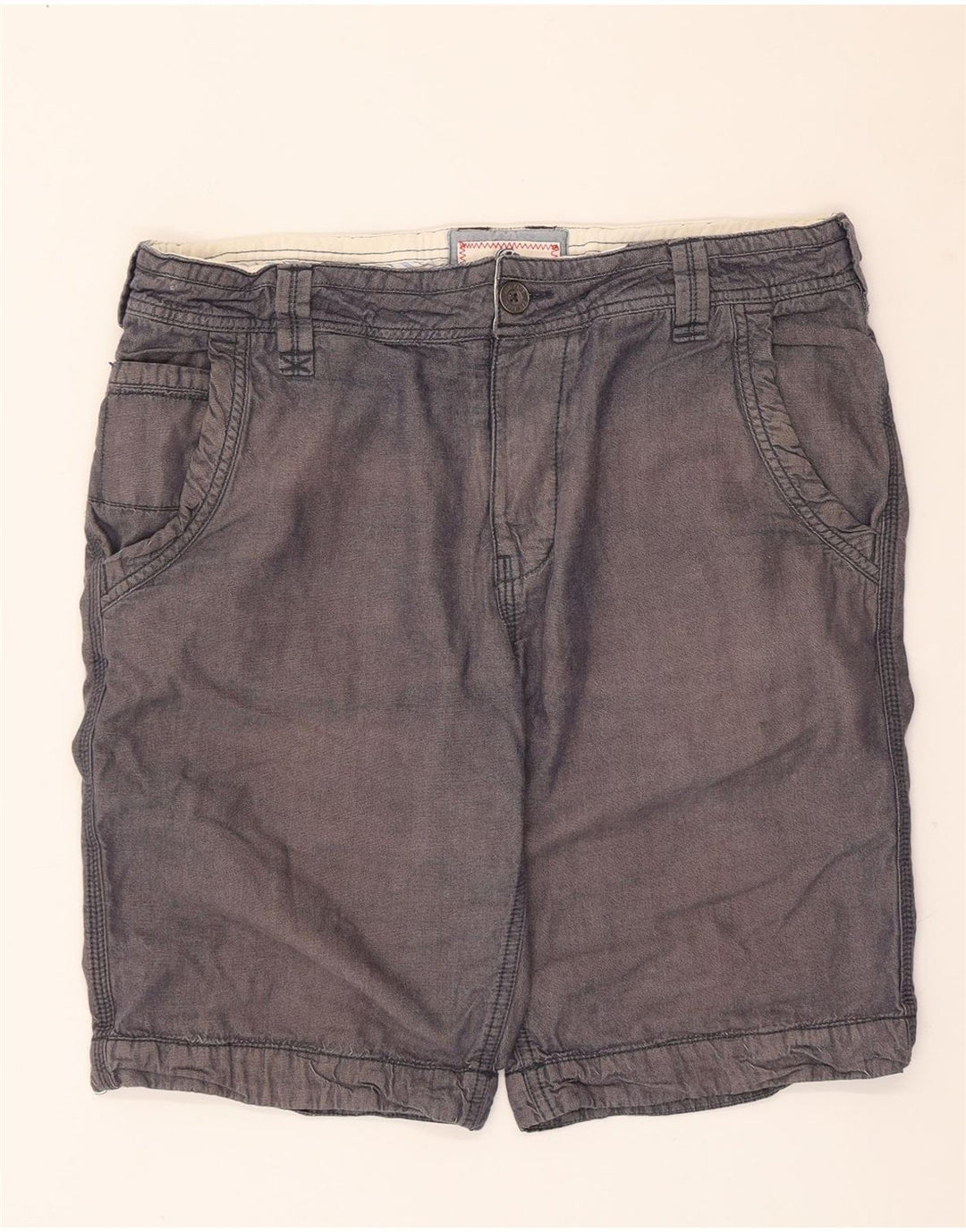 Fat Face Herre Chino Shorts W34 Stor Grå Bomuld