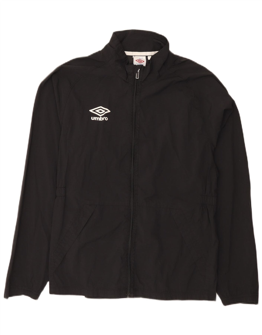 Umbro Grafisk regnjakke til kvinder UK 14 Medium Sort Nylon