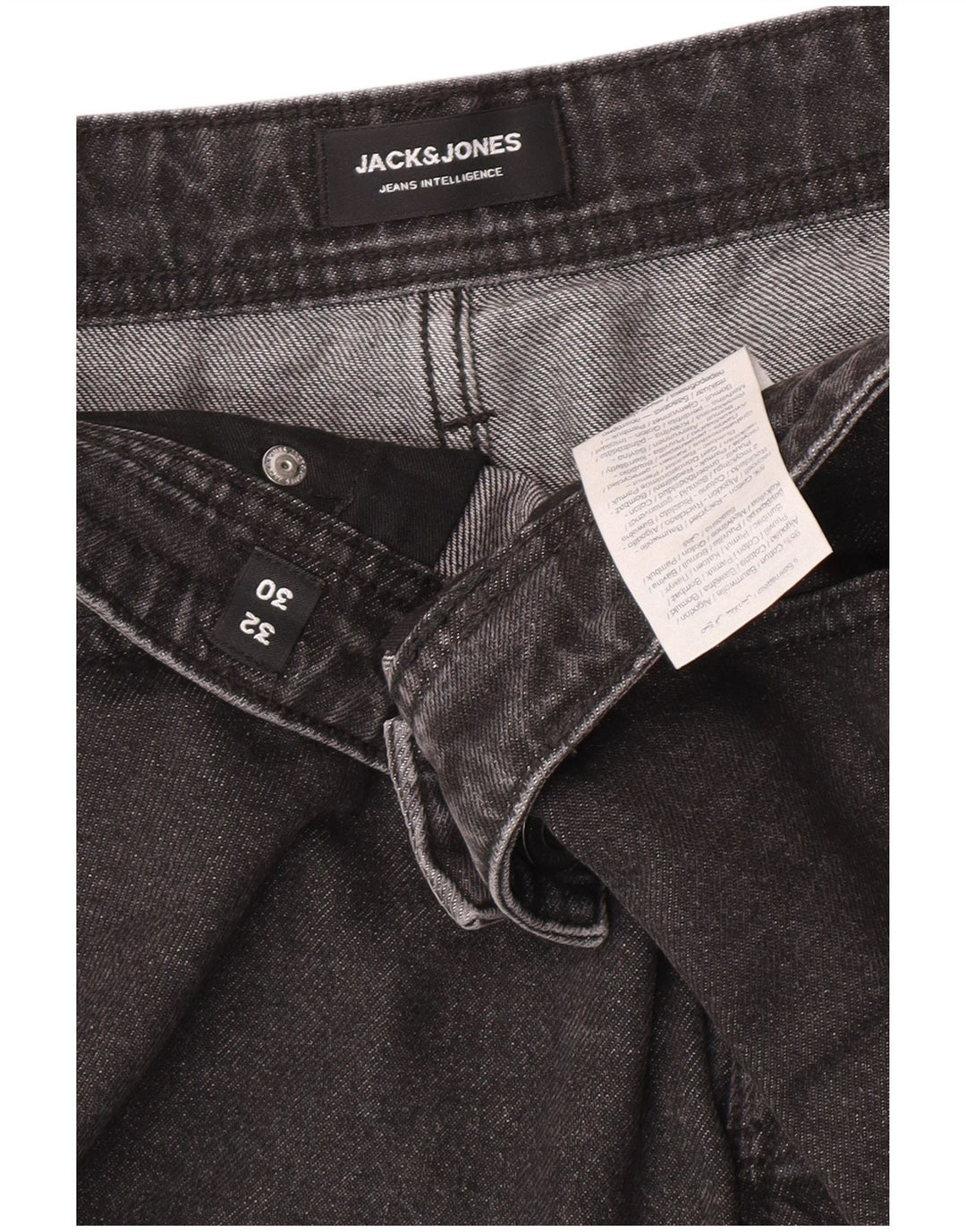 Jack & Jones Straight Jeans til mænd W32 L27 Grå bomuld