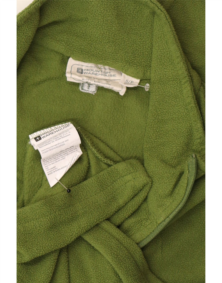 Mountain Warehouse Herre Zip Neck Fleece Jumper Lille Grøn Polyester