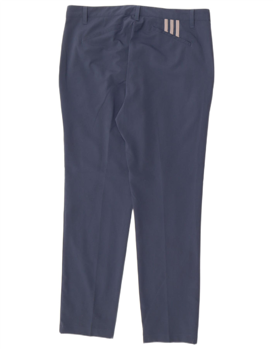 ADIDAS Mens Slim Chino Trousers W36 L30 Navy Blue Polyester