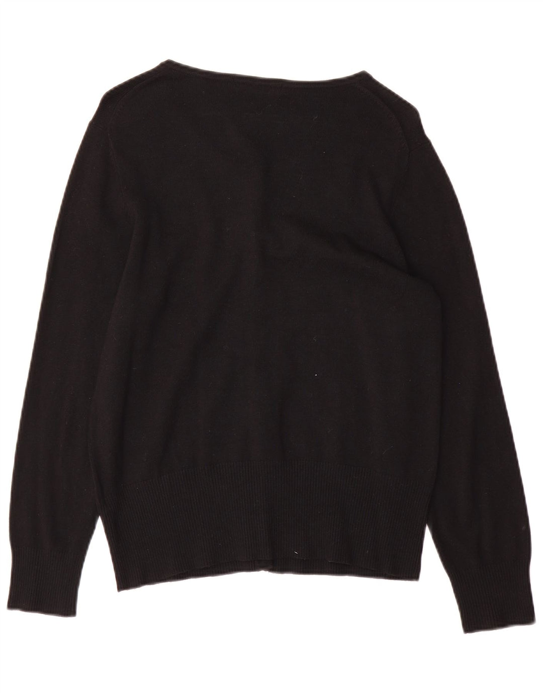 Marks & Spencer Dame Cardigan Sweater UK 16 Large Black Viscose