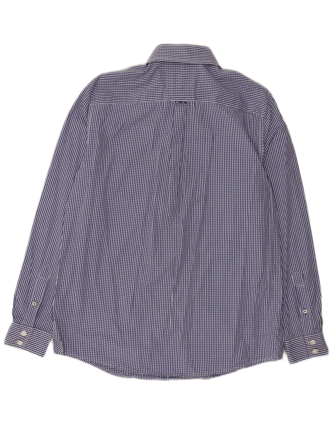 Crew Clothing Herre Classic Fit skjorte Medium Navy Blue Gingham Cotton
