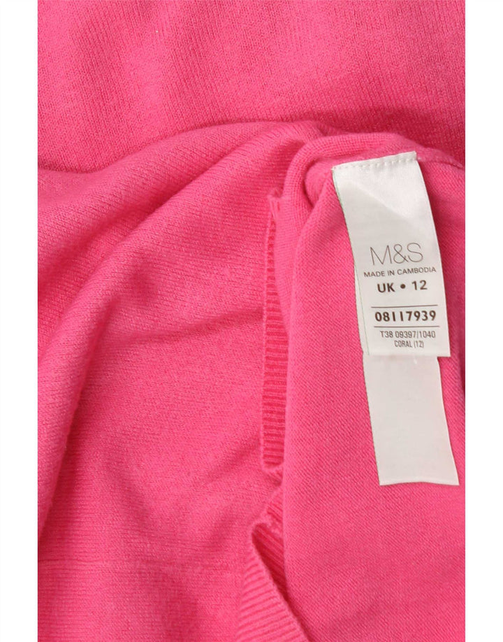 Marks & Spencer Dame sweater med rund hals DK 12 Medium Pink