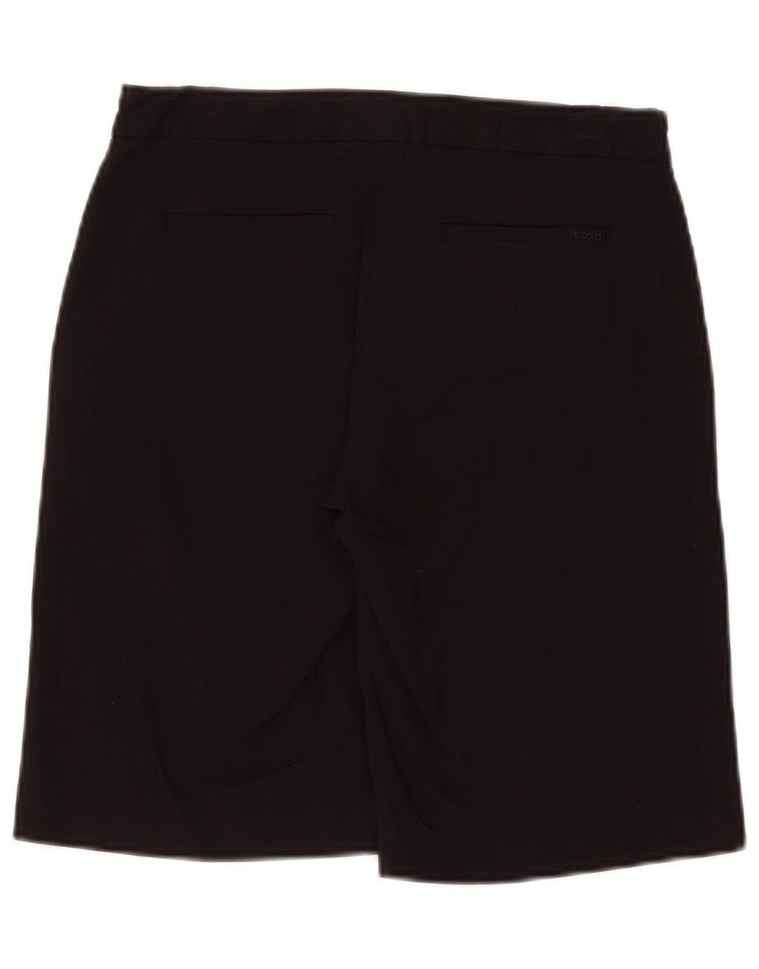 Izod Chino Shorts til kvinder US 2 XS W28 Sort Rayon